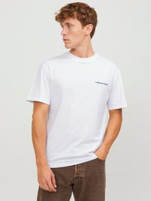 Jack & Jones Gedruckt Rundhals T-shirt -Bright White - 12254328