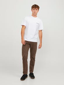 Jack & Jones Gedruckt Rundhals T-shirt -Bright White - 12254328