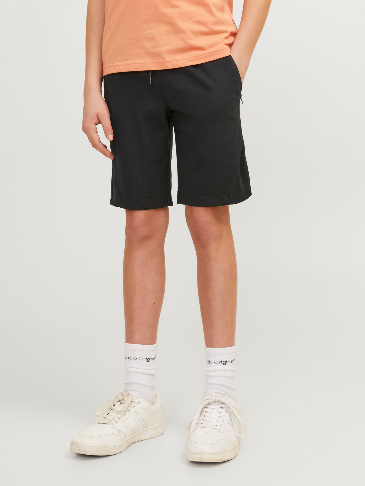 Jack & Jones Slim Fit Sweatstof shorts Voor jongens -Black - 12254364