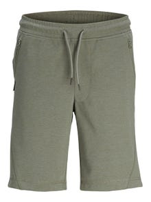 Jack & Jones Slim Fit Short en molleton Pour les garçons -Agave Green - 12254364