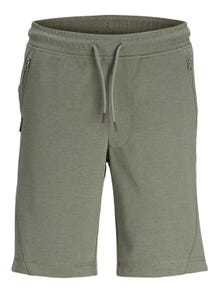 Jack & Jones Slim Fit Sweat shorts For boys -Agave Green - 12254364