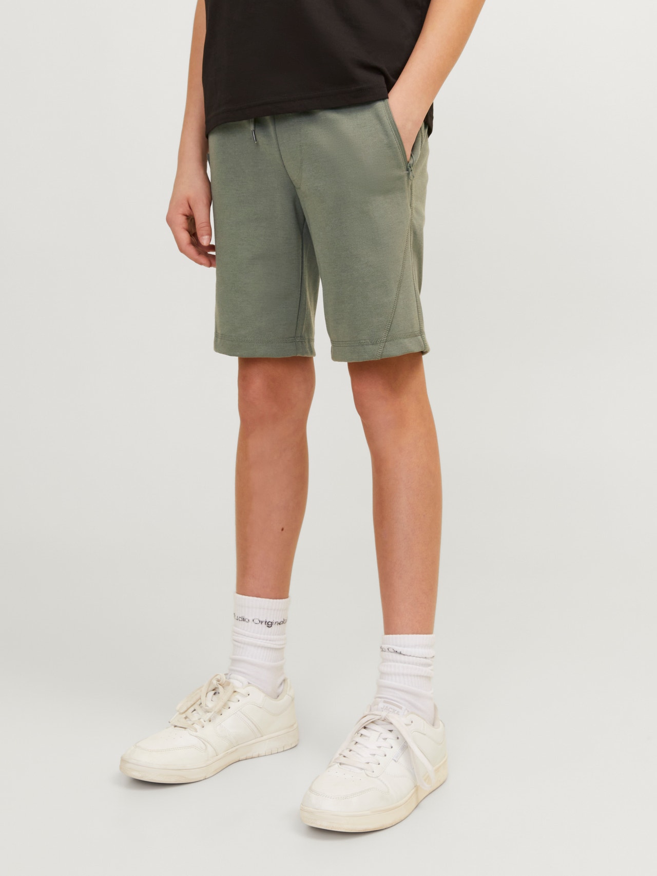 Jack & Jones Slim Fit BERMUDA DE CHÁNDAL Para chicos -Agave Green - 12254364