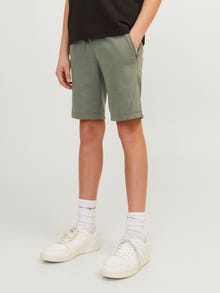 Jack & Jones Slim Fit Short en molleton Pour les garçons -Agave Green - 12254364