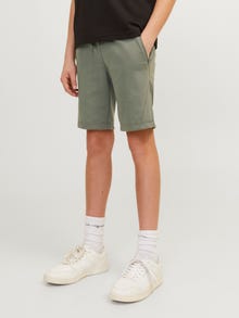 Jack & Jones Slim Fit Sweat shorts For boys -Agave Green - 12254364