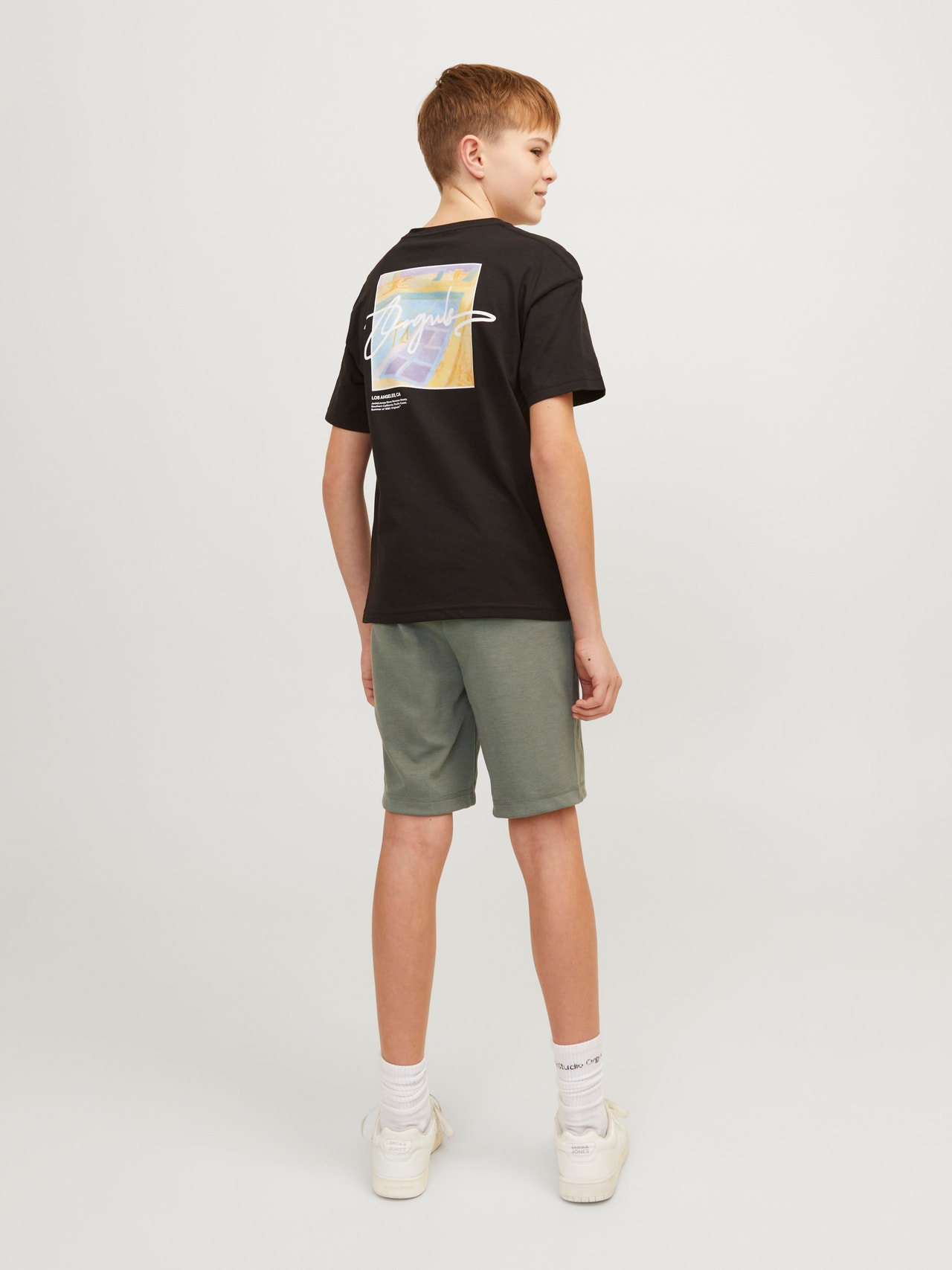 Jack & Jones Slim Fit Short en molleton Pour les garçons -Agave Green - 12254364