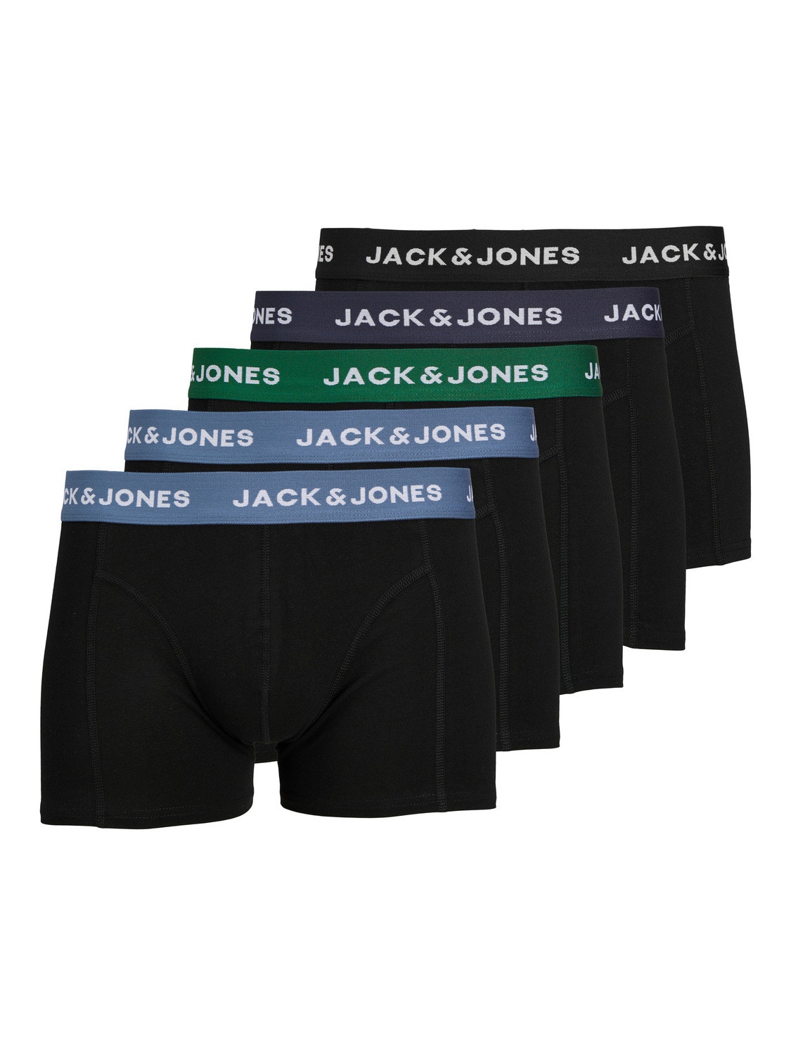 Jack & Jones 5-pak Bokserki -Black - 12254366