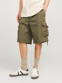 Jack & Jones Balloon Fit Cargo shorts -Burnt Olive - 12254398