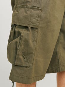 Jack & Jones Balloon Fit Cargo shorts -Burnt Olive - 12254398