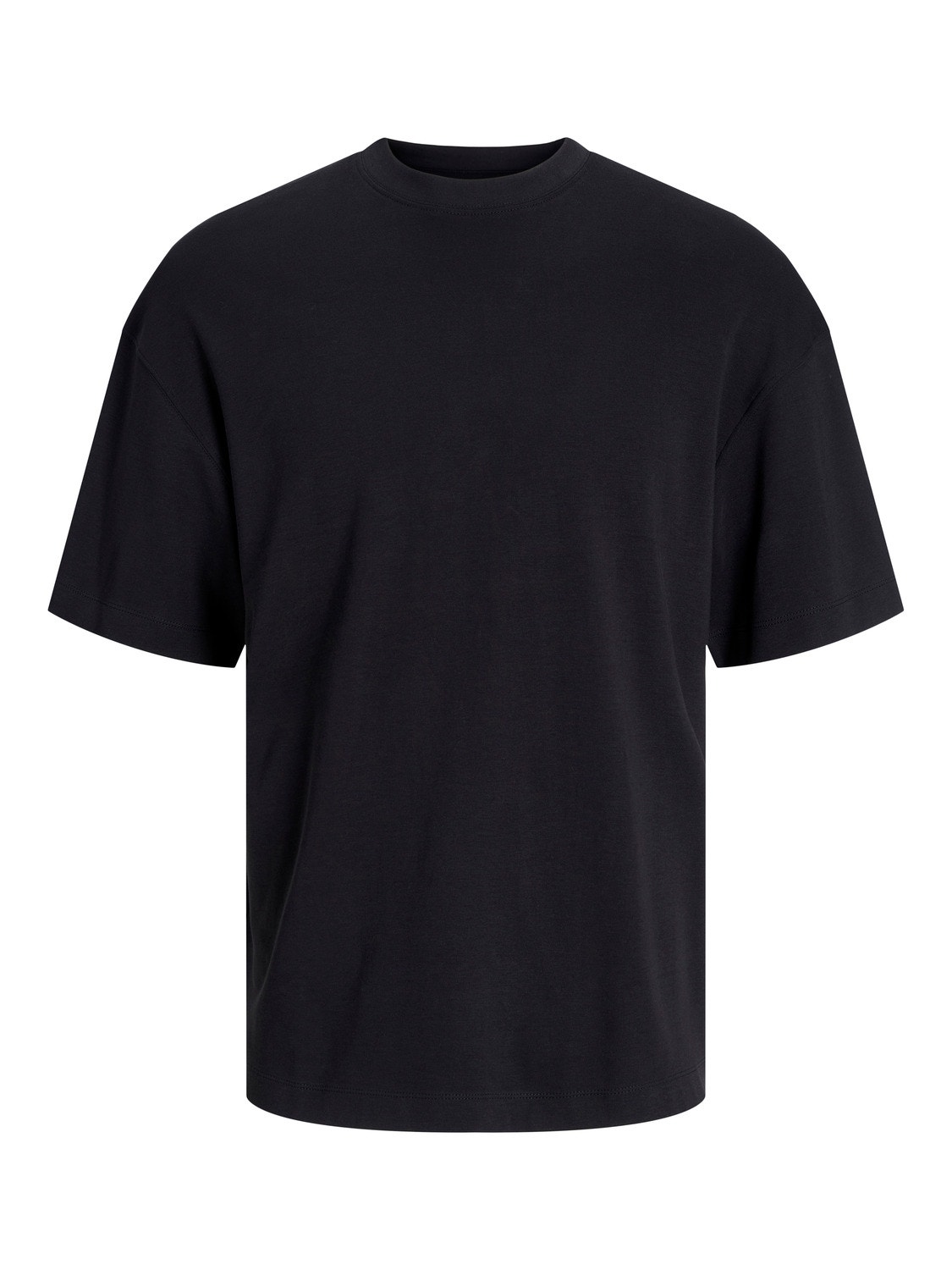 Jack & Jones Ensfarvet Crew neck T-shirt -Black - 12254412