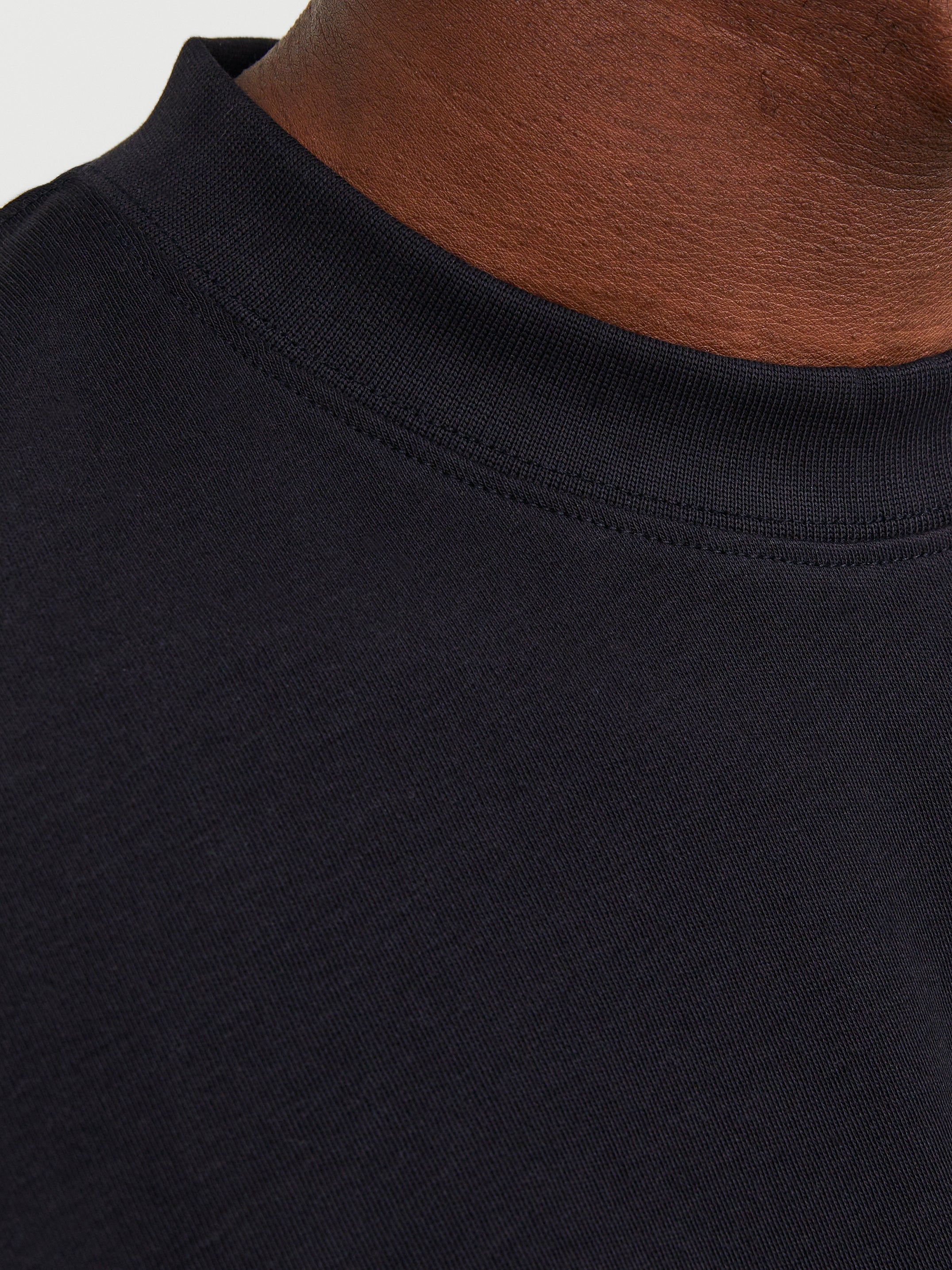 Einfarbig Rundhals T-shirt | Schwarz | Jack & Jones®