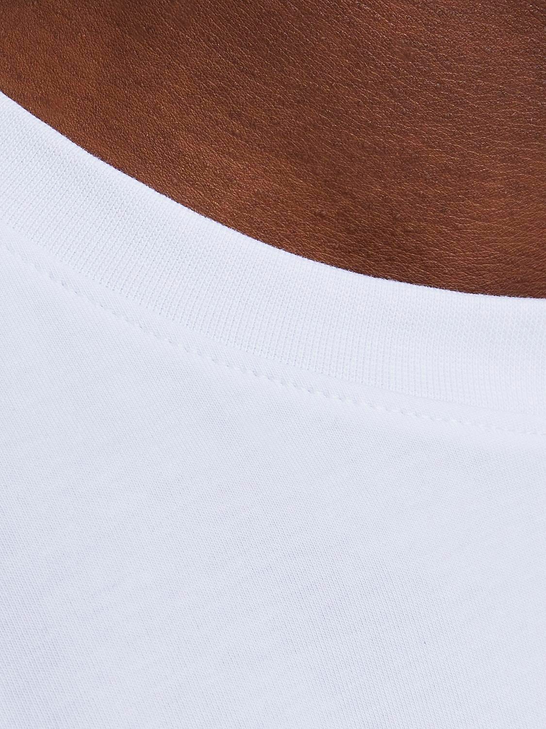 Jack & Jones T-shirt Semplice Girocollo -White - 12254412