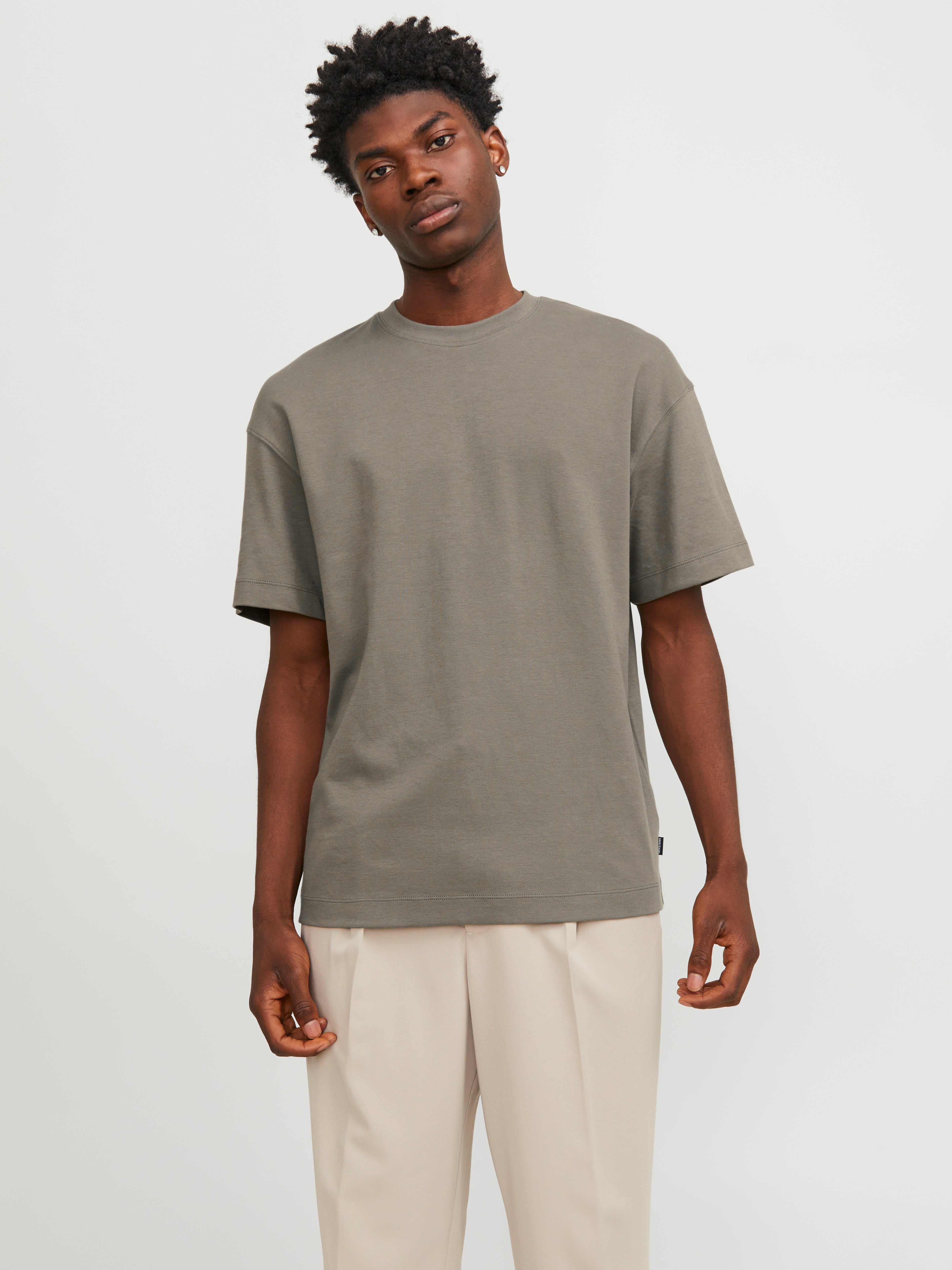 T-shirt Uni Col Rond - Jack & Jones - Modalova