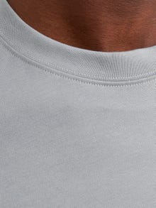 Jack & Jones Plain Crew neck T-shirt -Ultimate Grey - 12254412