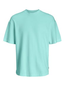 Jack & Jones Enfärgat Rundringning T-shirt -Soothing Sea - 12254412