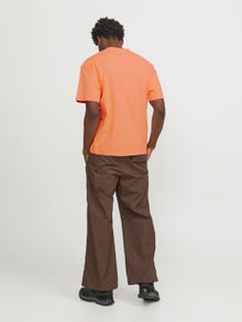 Jack & Jones Vanlig O-hals T-skjorte -Apricot Ice  - 12254412