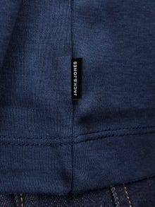 Jack & Jones Yksivärinen Pyöreä pääntie T-paita -Ensign Blue - 12254412
