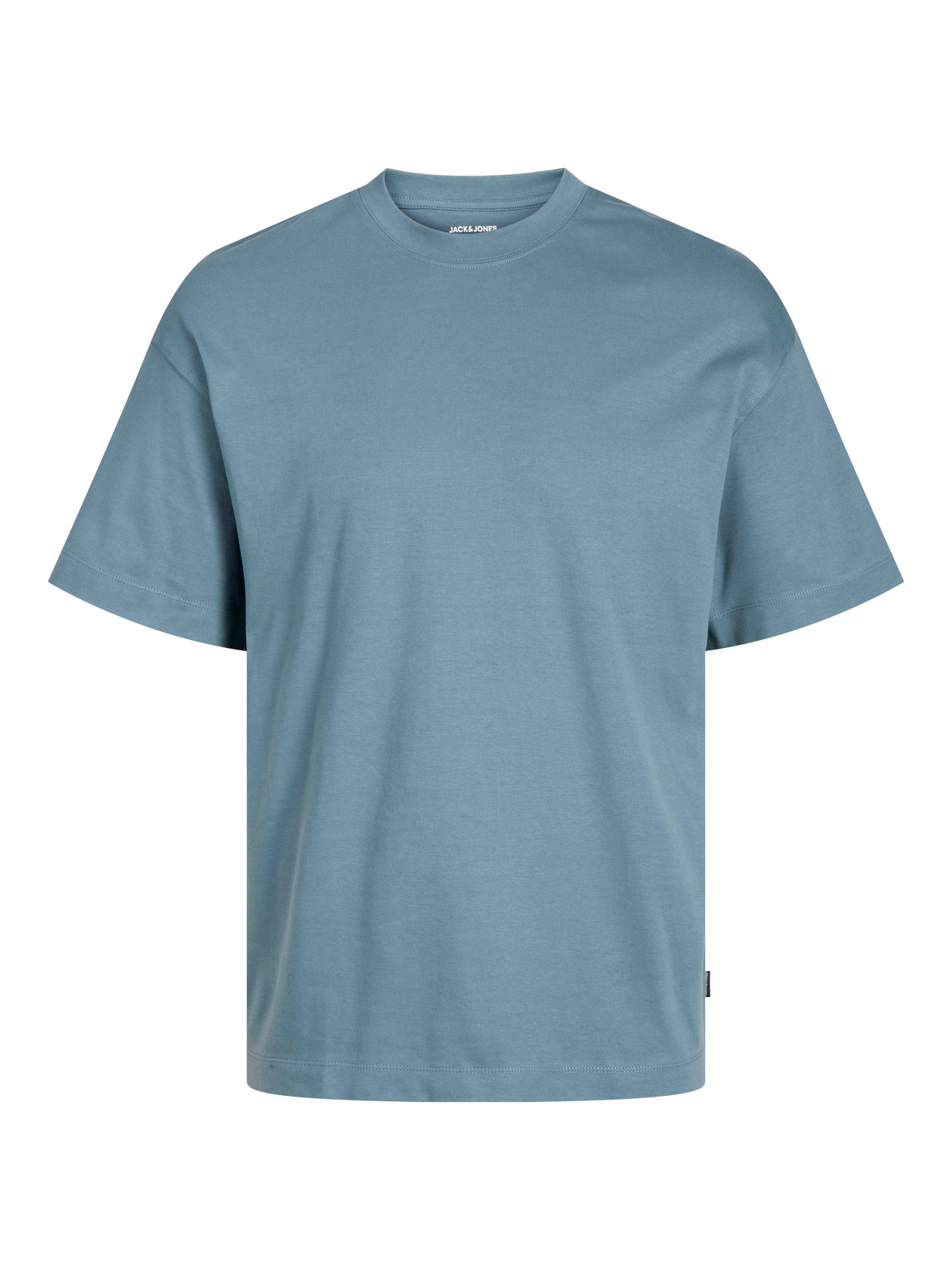 Jack & Jones T-shirt Liso Decote Redondo -Goblin Blue - 12254412