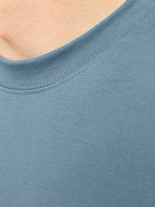 Jack & Jones Ensfarvet Crew neck T-shirt -Goblin Blue - 12254412