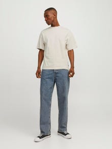 Jack & Jones Vanlig O-hals T-skjorte -Moonbeam - 12254412