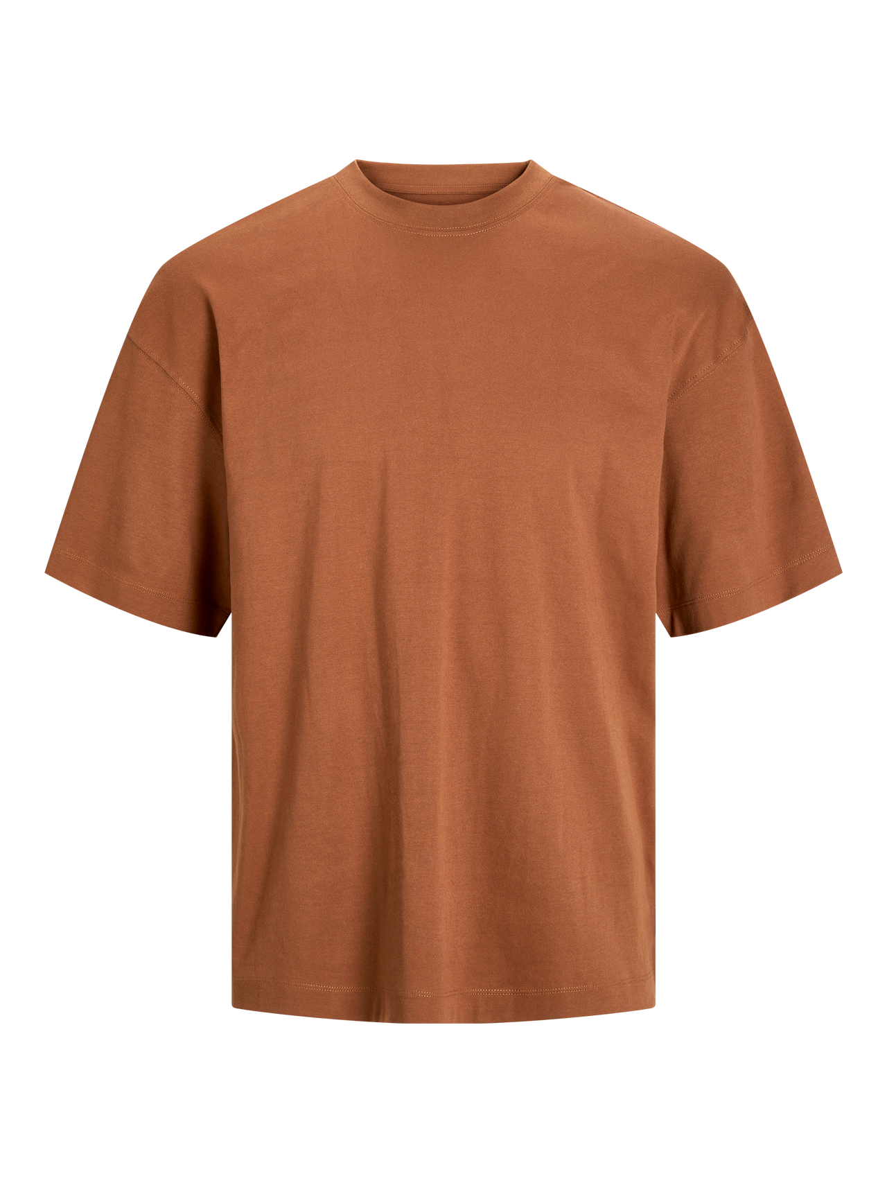 Jack & Jones Ensfarvet Crew neck T-shirt -Mocha Bisque - 12254412