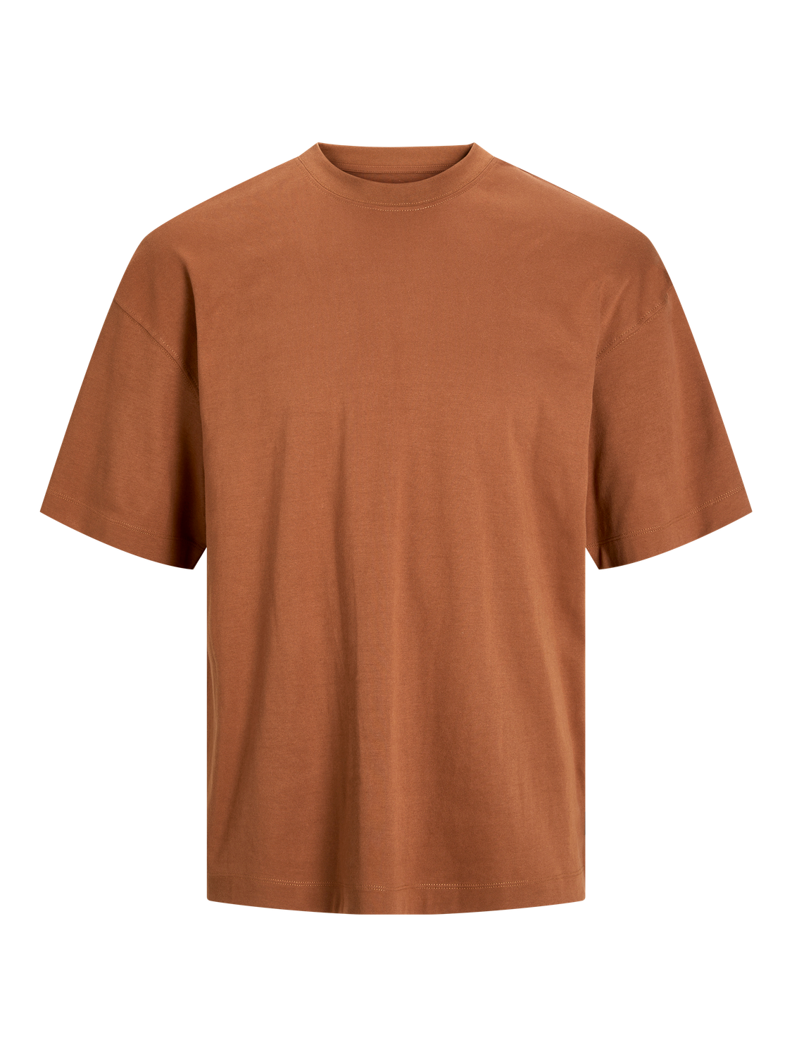 Jack & Jones T-shirt Liso Decote Redondo -Mocha Bisque - 12254412