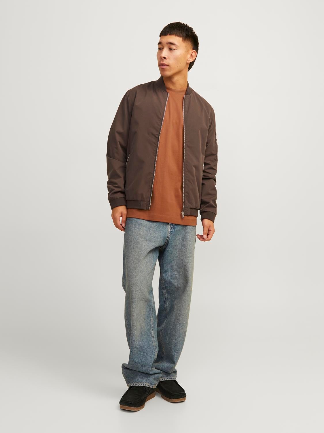 Jack & Jones Camiseta Liso Cuello redondo -Mocha Bisque - 12254412