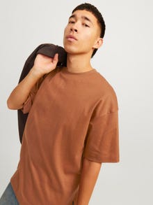 Jack & Jones Effen Ronde hals T-shirt -Mocha Bisque - 12254412