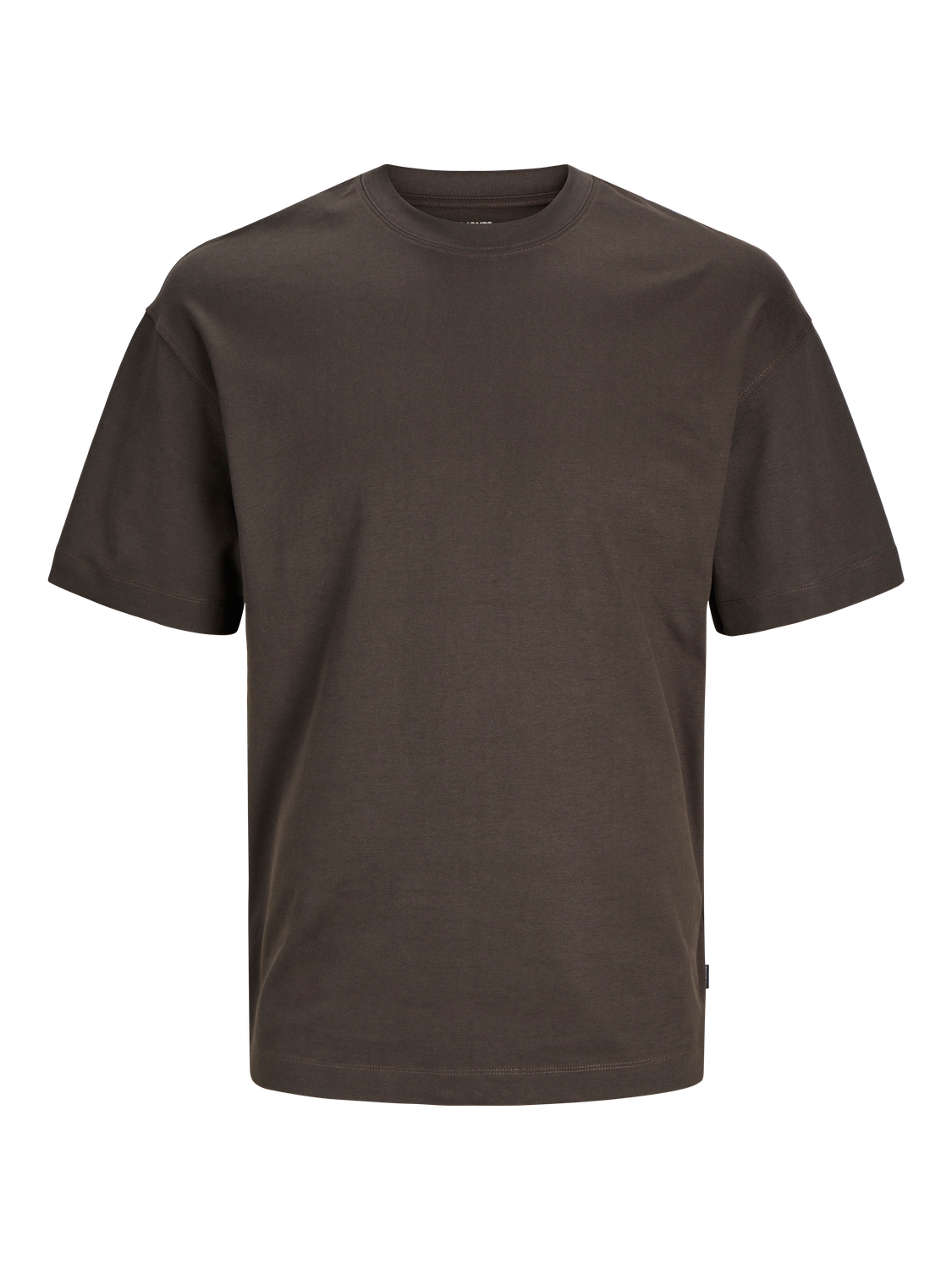 Jack & Jones Yksivärinen Pyöreä pääntie T-paita -Mulch - 12254412