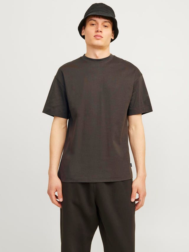 Jack & Jones Einfarbig Rundhals T-shirt - 12254412