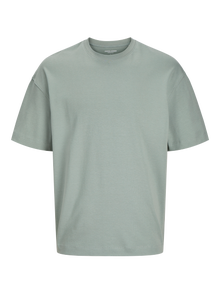Jack & Jones Vanlig O-hals T-skjorte -Iceberg Green - 12254412