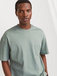 Jack & Jones Vanlig O-hals T-skjorte -Iceberg Green - 12254412