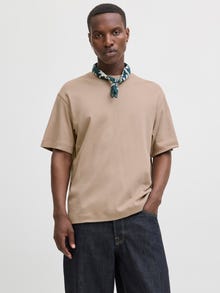 Jack & Jones Effen T-shirts -Mocha Meringue - 12254412