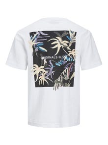 Jack & Jones Gedrukt Ronde hals T-shirt -Bright White - 12254419