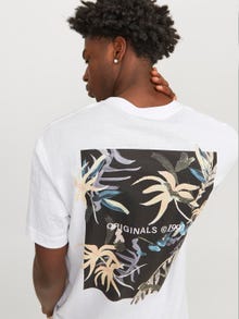 Jack & Jones Gedruckt Rundhals T-shirt -Bright White - 12254419