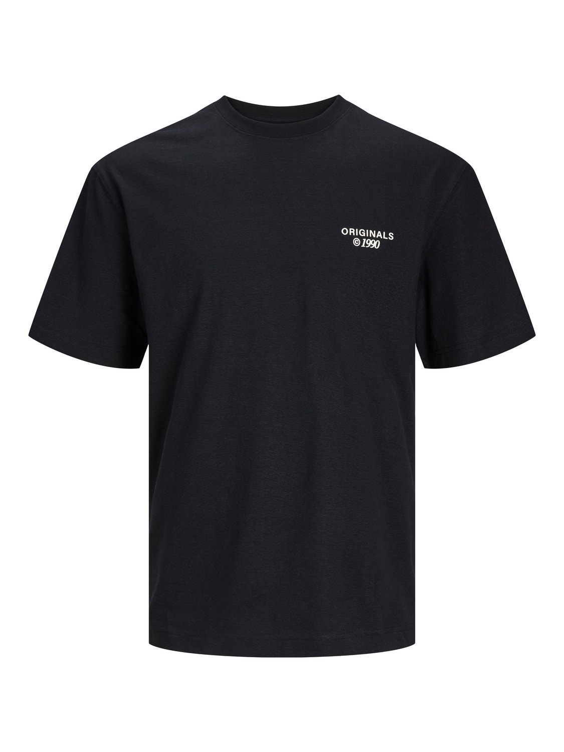 Jack & Jones Bedrukt Ronde hals T-shirt -Black - 12254419