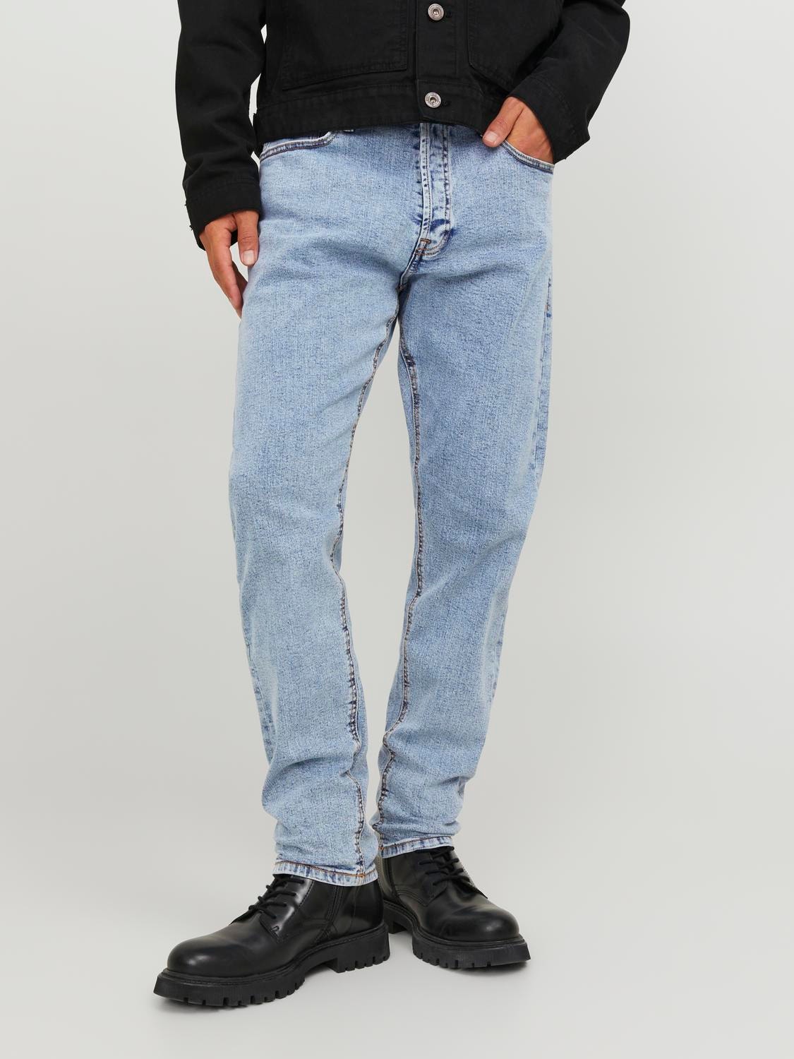 Jack & Jones JJIERIK JJORIGINAL MF 930 EXP Jeansy o Krój tapered -Blue Denim - 12254460