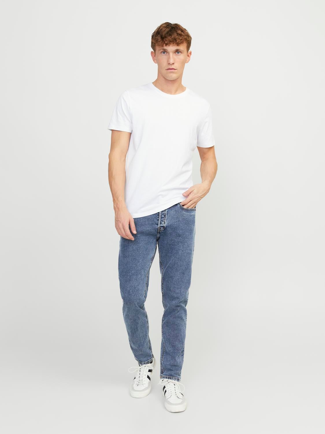 JJIERIK JJORIGINAL MF 931 EXP Tapered fit jeans | Medium Blue 