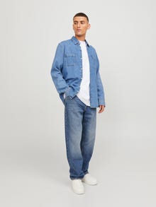 Jack & Jones JJIEDDIE JJORIGINAL SBD 329 Loose fit Džíny -Blue Denim - 12254473