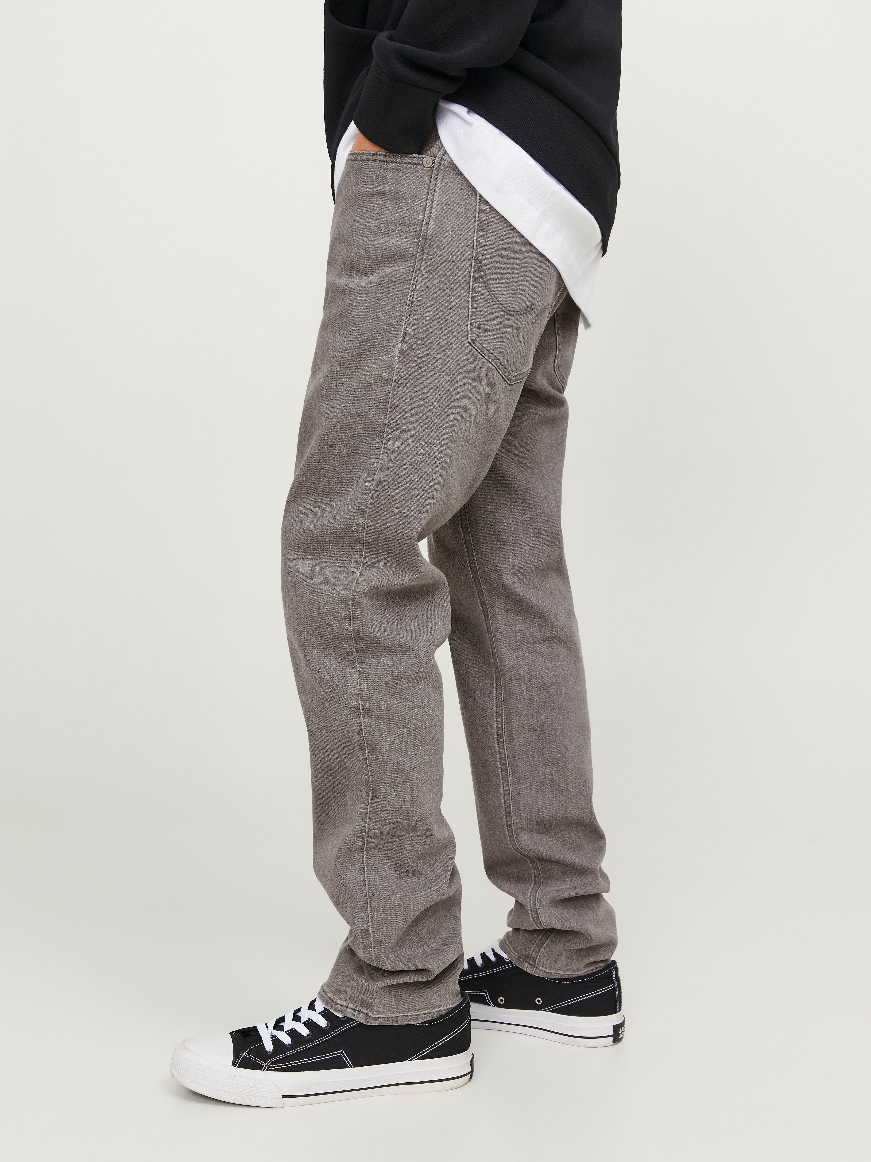 JACK & JONES Jeans Tapered Fit JJIMIKE - Taglio Ristretto, Comfort Cotone Ed Elastan - Foto 3