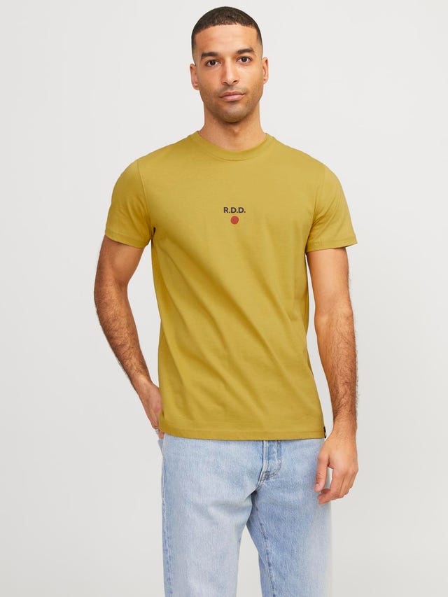 Jack & Jones RDD T-shirt Estampar Decote Redondo - 12254550