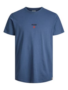 Jack & Jones RDD Gedrukt Ronde hals T-shirt -Vintage Indigo - 12254550