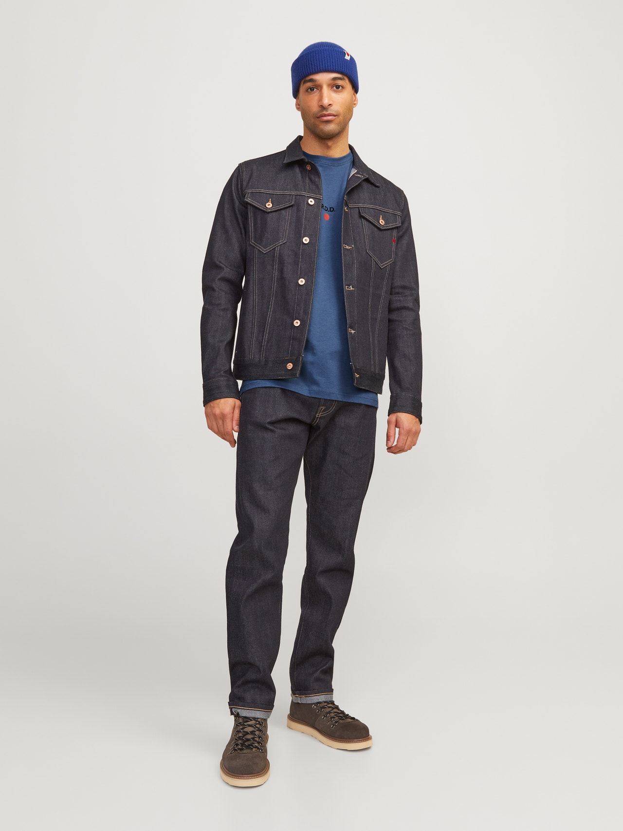 Jack & Jones RDD Trykk O-hals T-skjorte -Vintage Indigo - 12254550