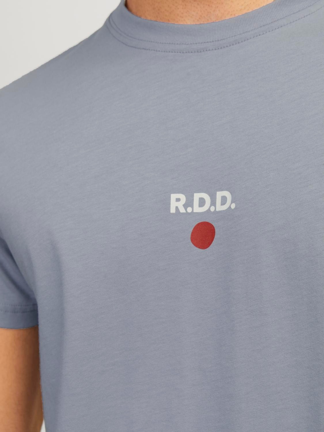 Jack & Jones RDD Gedruckt Rundhals T-shirt -Tradewinds - 12254550