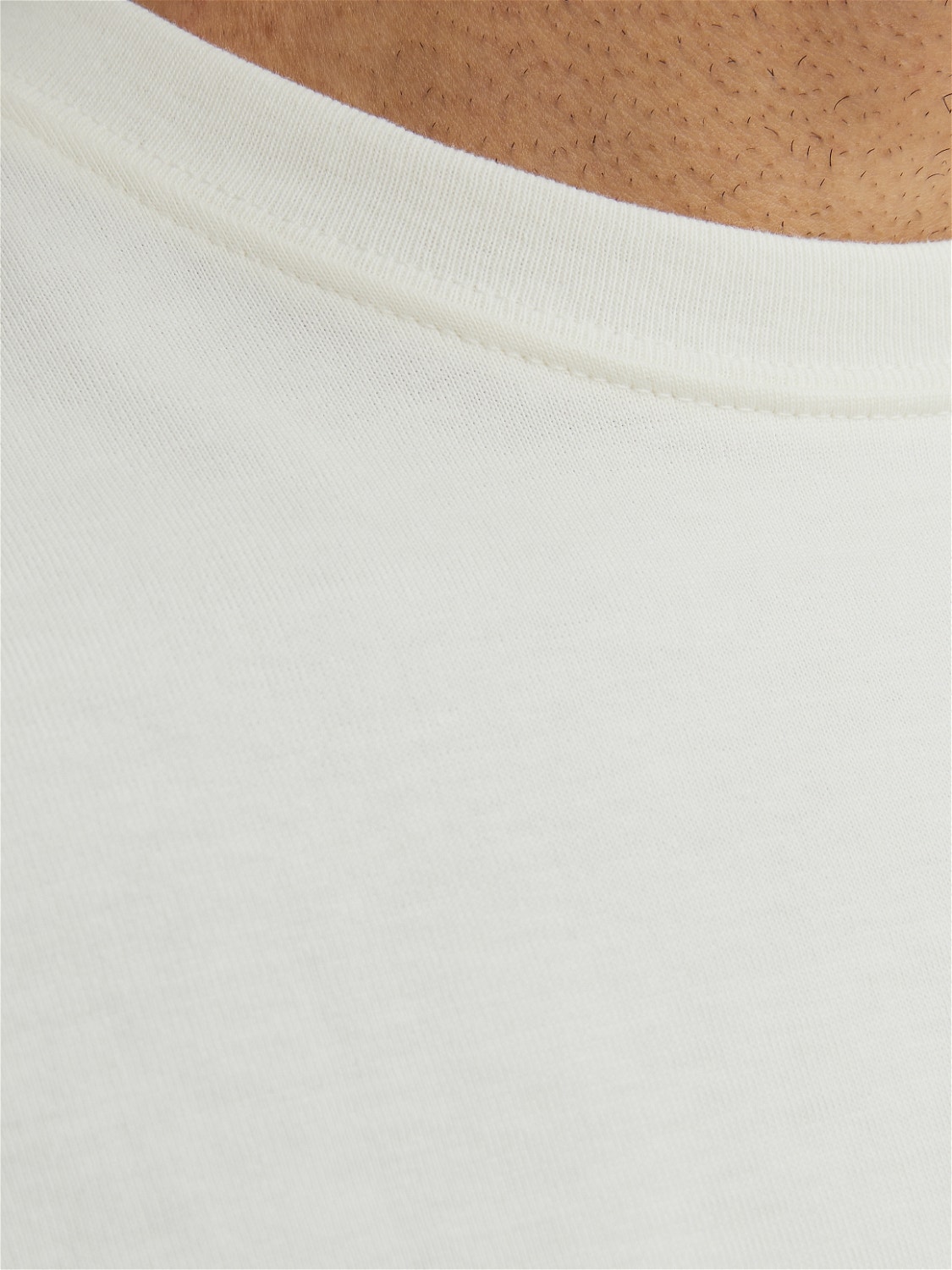 Jack & Jones RDD Plain Crew neck T-shirt -Egret - 12254551