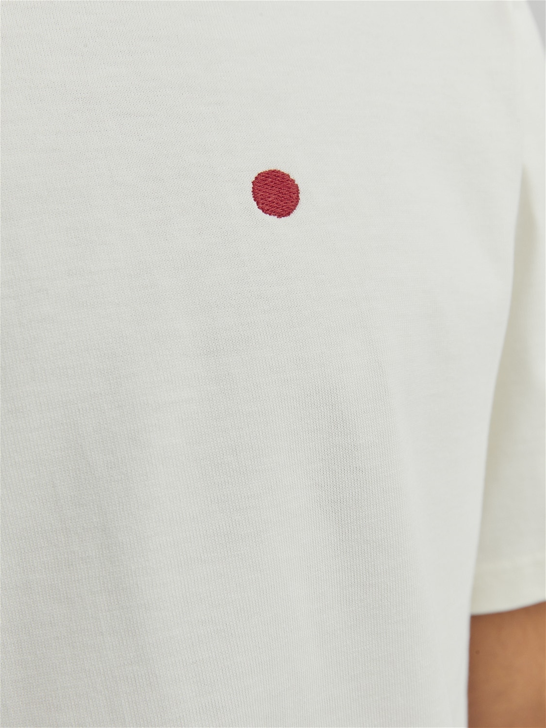 Jack & Jones RDD T-shirt Liso Decote Redondo -Egret - 12254551