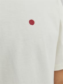 Jack & Jones RDD T-shirt Uni Col rond -Egret - 12254551
