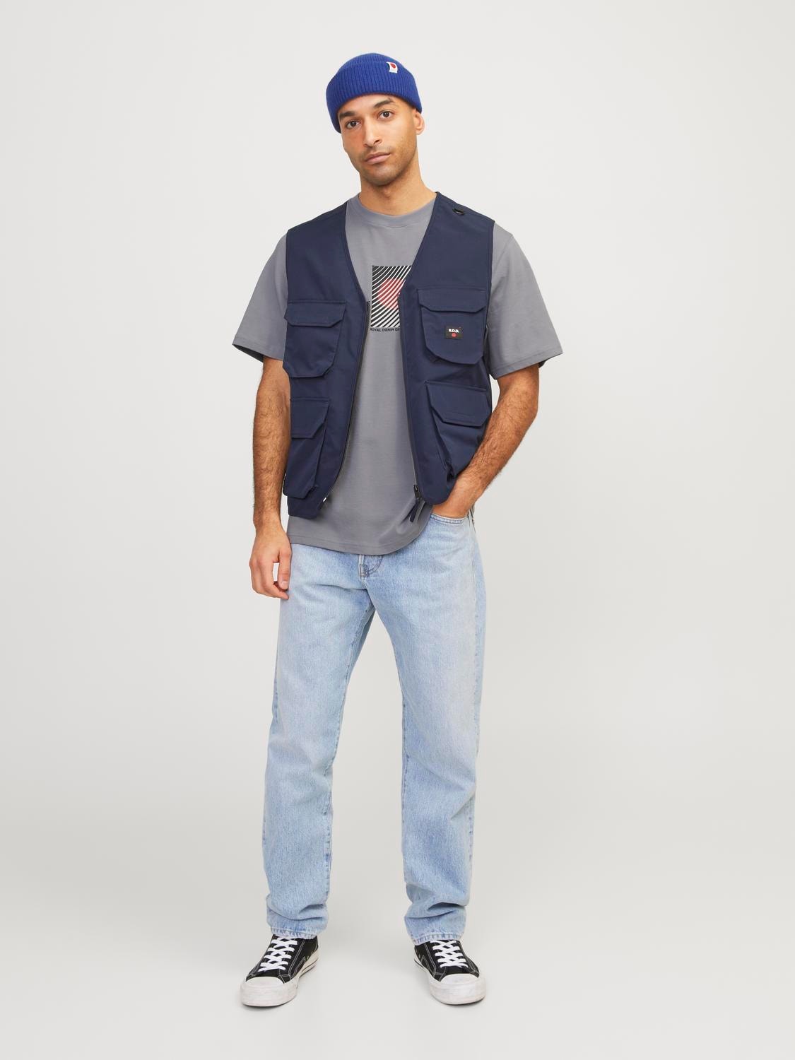 Jack & Jones RDD Καλοκαιρινό μπλουζάκι -Tradewinds - 12254553