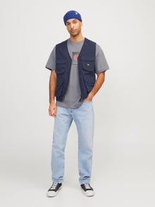 Jack & Jones RDD Painettu Pyöreä pääntie T-paita -Tradewinds - 12254553