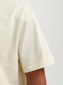 Jack & Jones RDD Camiseta Estampado Cuello redondo -Egret - 12254553