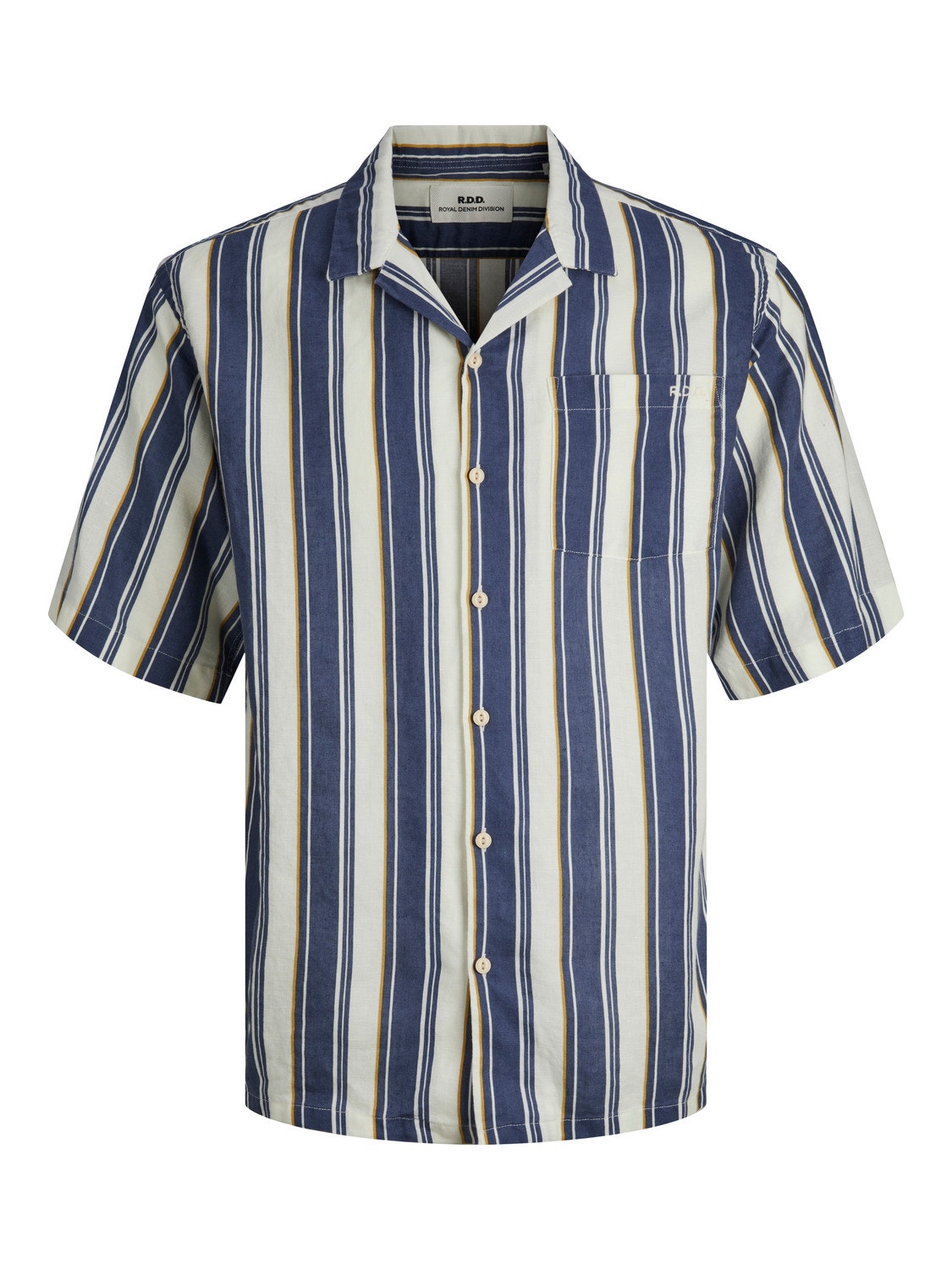 Jack & Jones RDD Relaxed Fit Hawaii skjorte -Egret - 12254561
